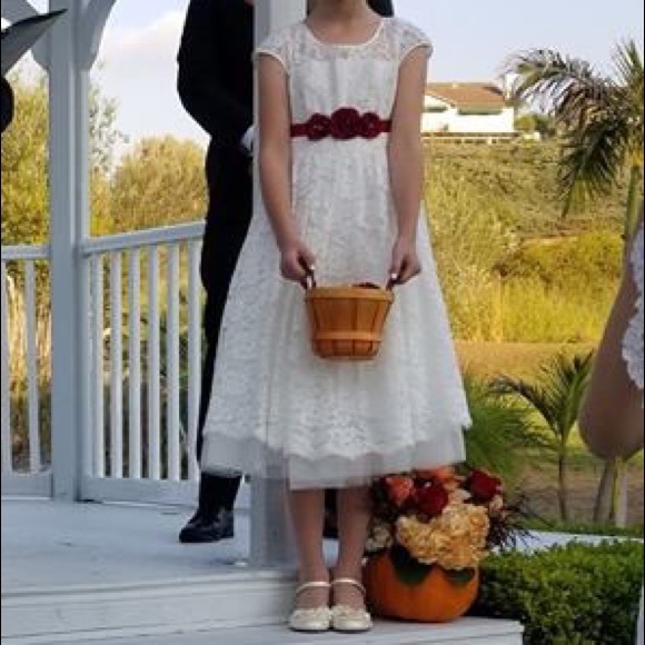 Girls flower girl dress - Picture 7 of 8